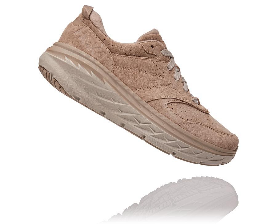 Hoka One One Loopschoenen Dames - Bondi L Suede - Grijs - MX9480217